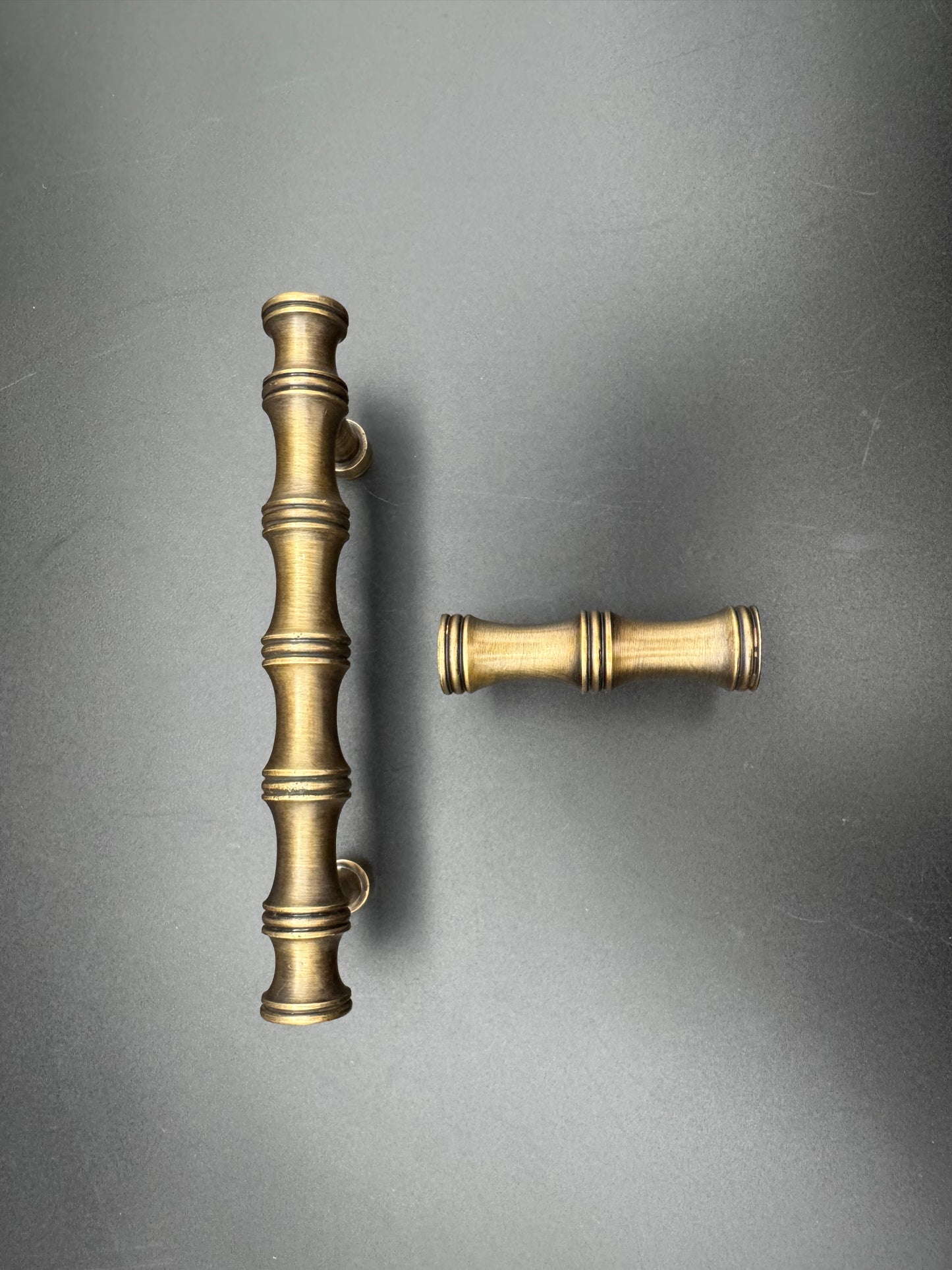 Brass Door Pull with Rings, Set #2, 15cm