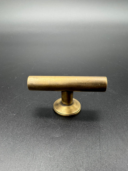 T-Bar Brass Knob, 6cm