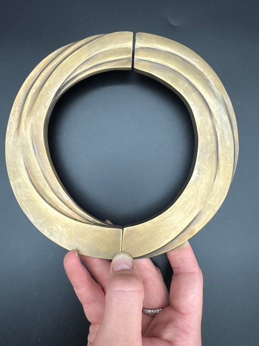Semi Circle Brass Pull, 17cm