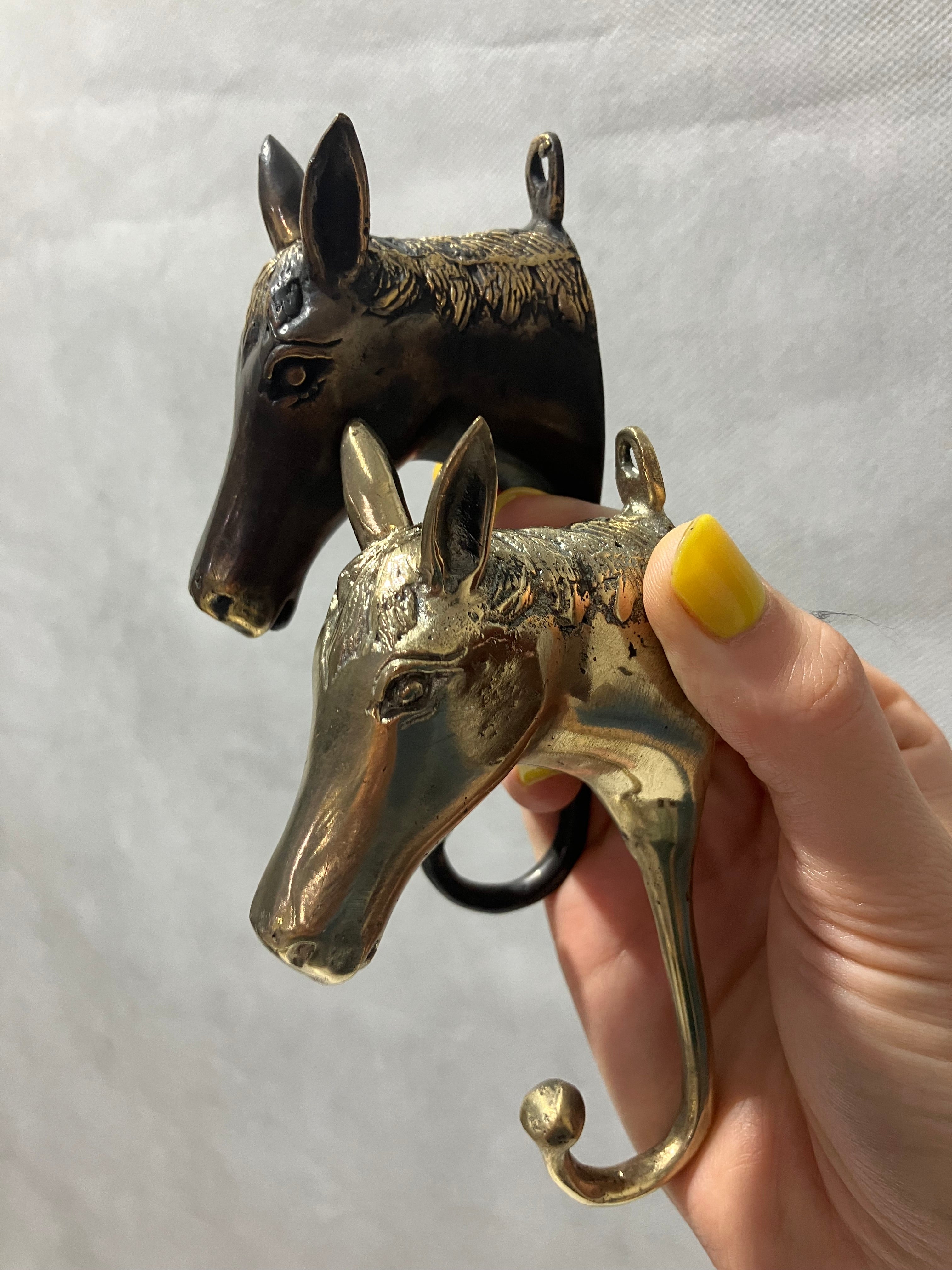 Brass horse best sale head coat hooks